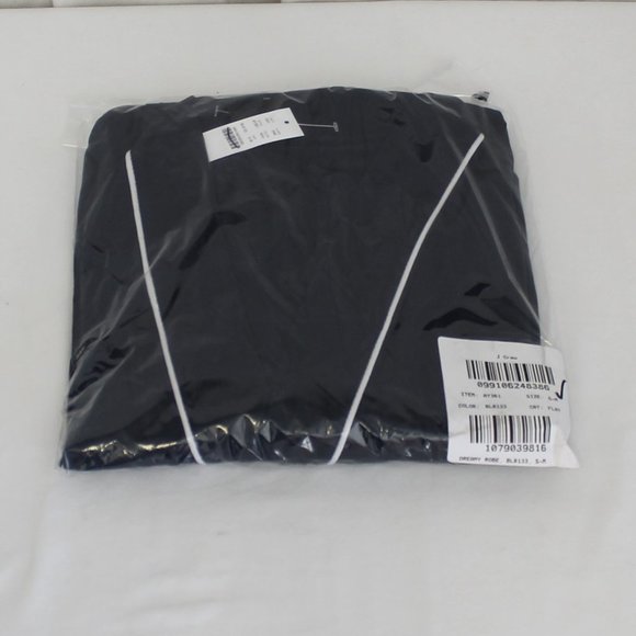 J Crew Dreamy Cotton Robe Navy - Picture 6 of 6